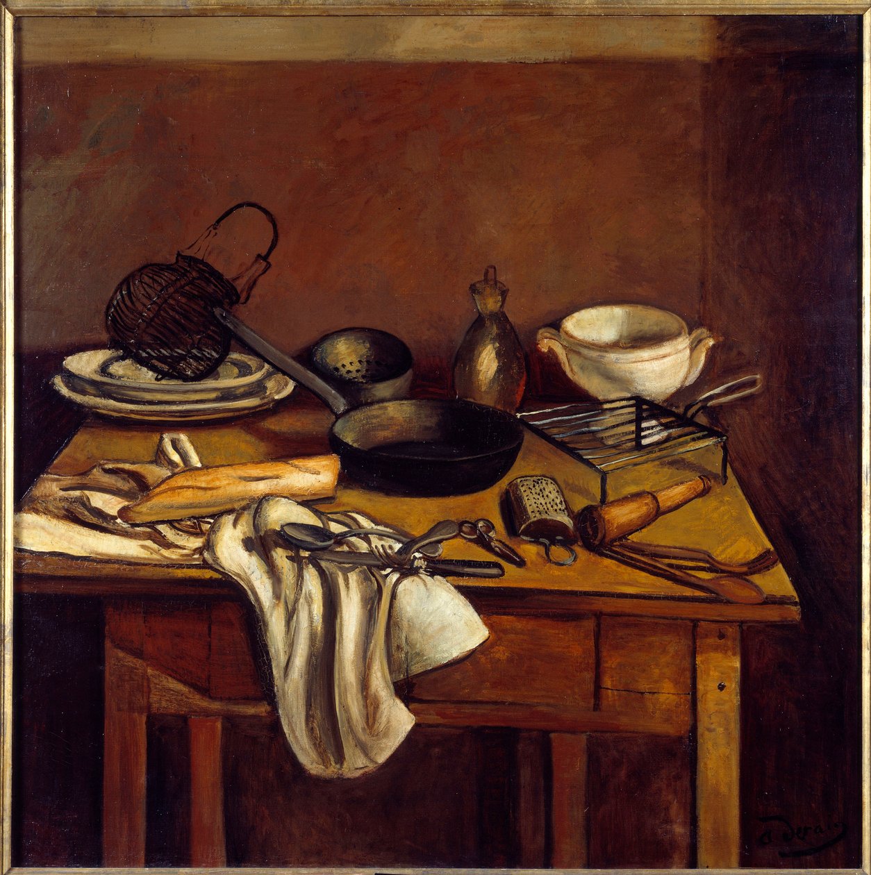 A Mesa da Cozinha, c.1922 (óleo sobre tela) de Andre Derain