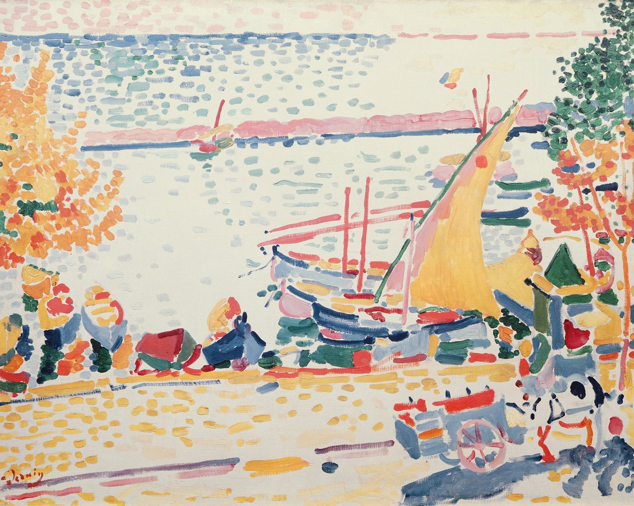 O porto de Collioure de Andre Derain