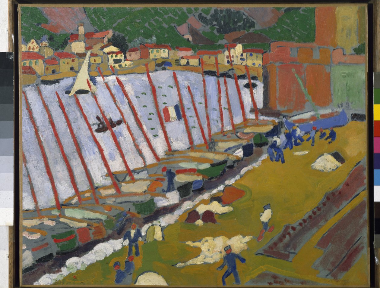 O porto de Collioure (óleo sobre tela) de Andre Derain