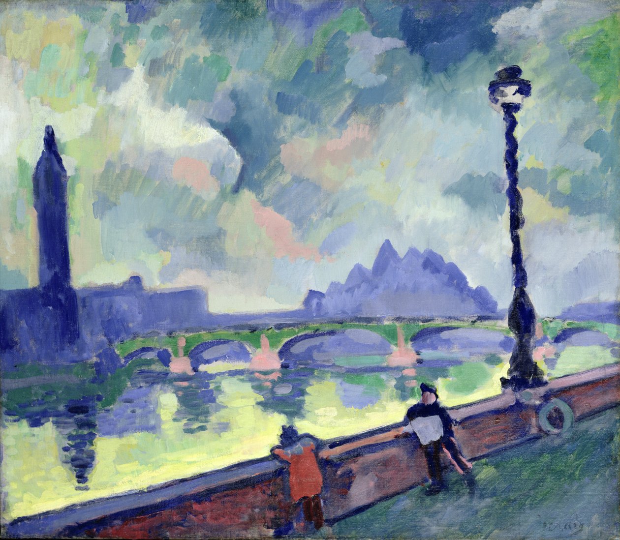 Vista do Tamisa na ponte de Westminster, c.1905-06 de Andre Derain