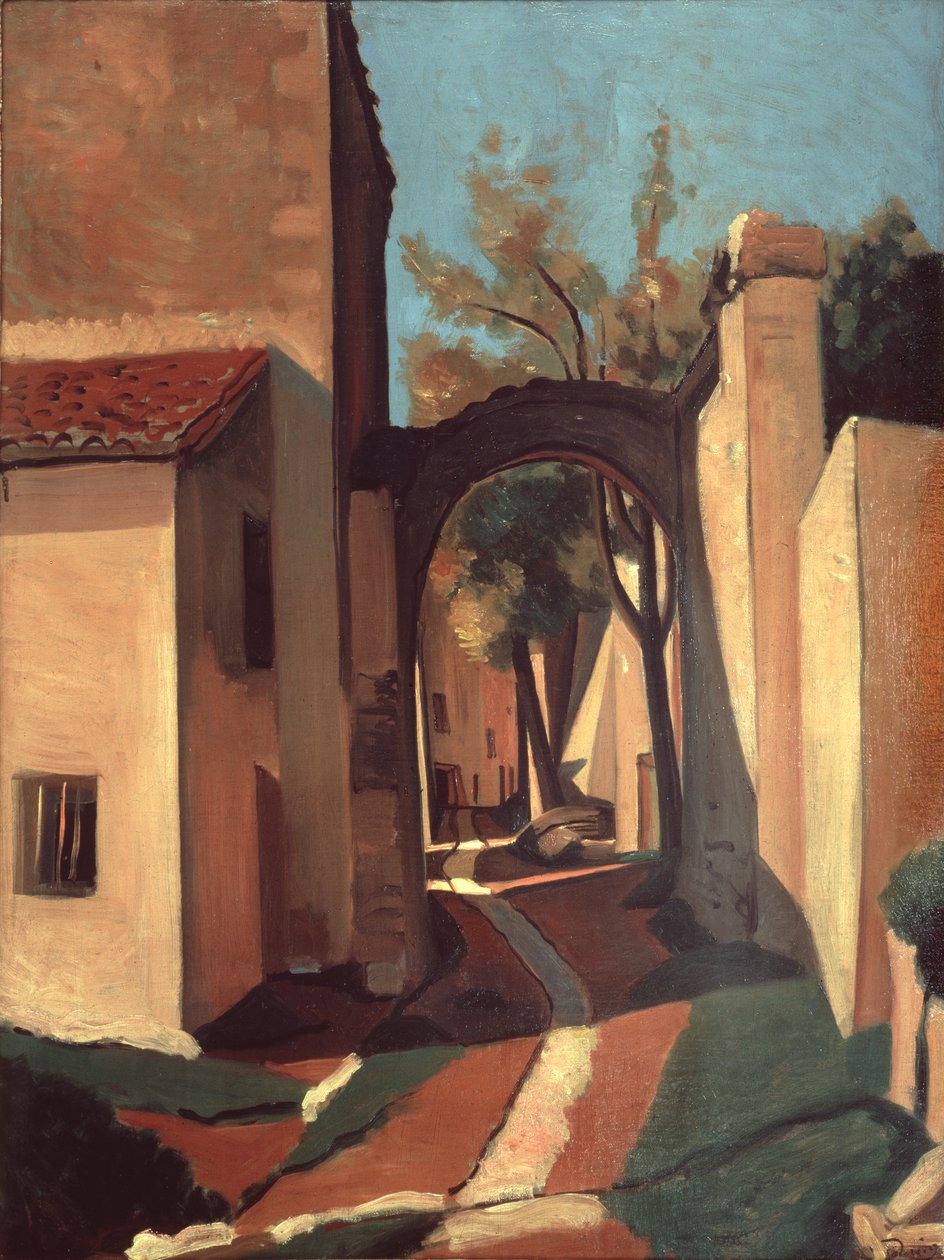 Aldeia na Provença (óleo sobre tela) de Andre Derain