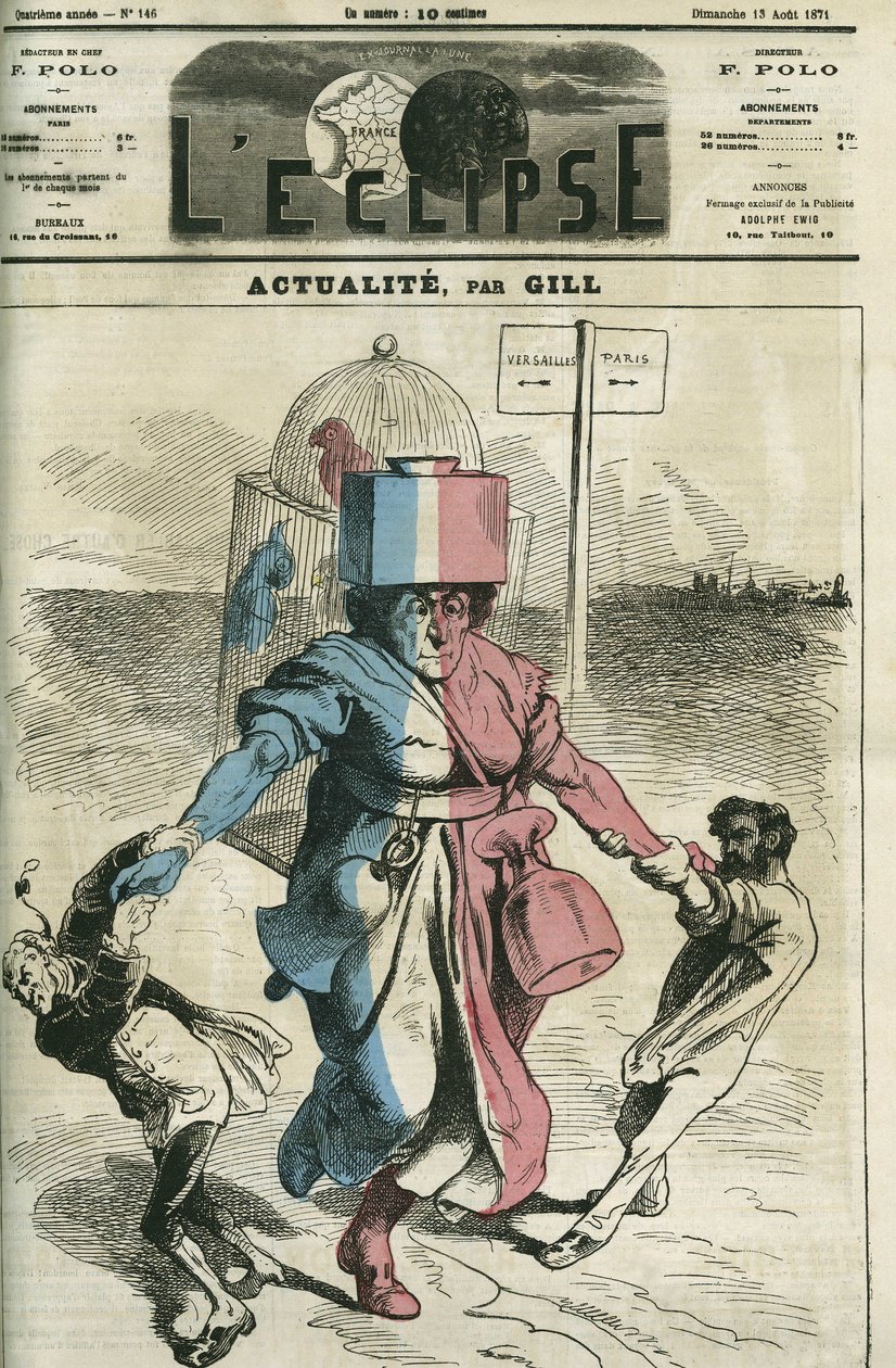 Actualite, a República encabeçada pelos Realistas e Republicanos. Capa em "L