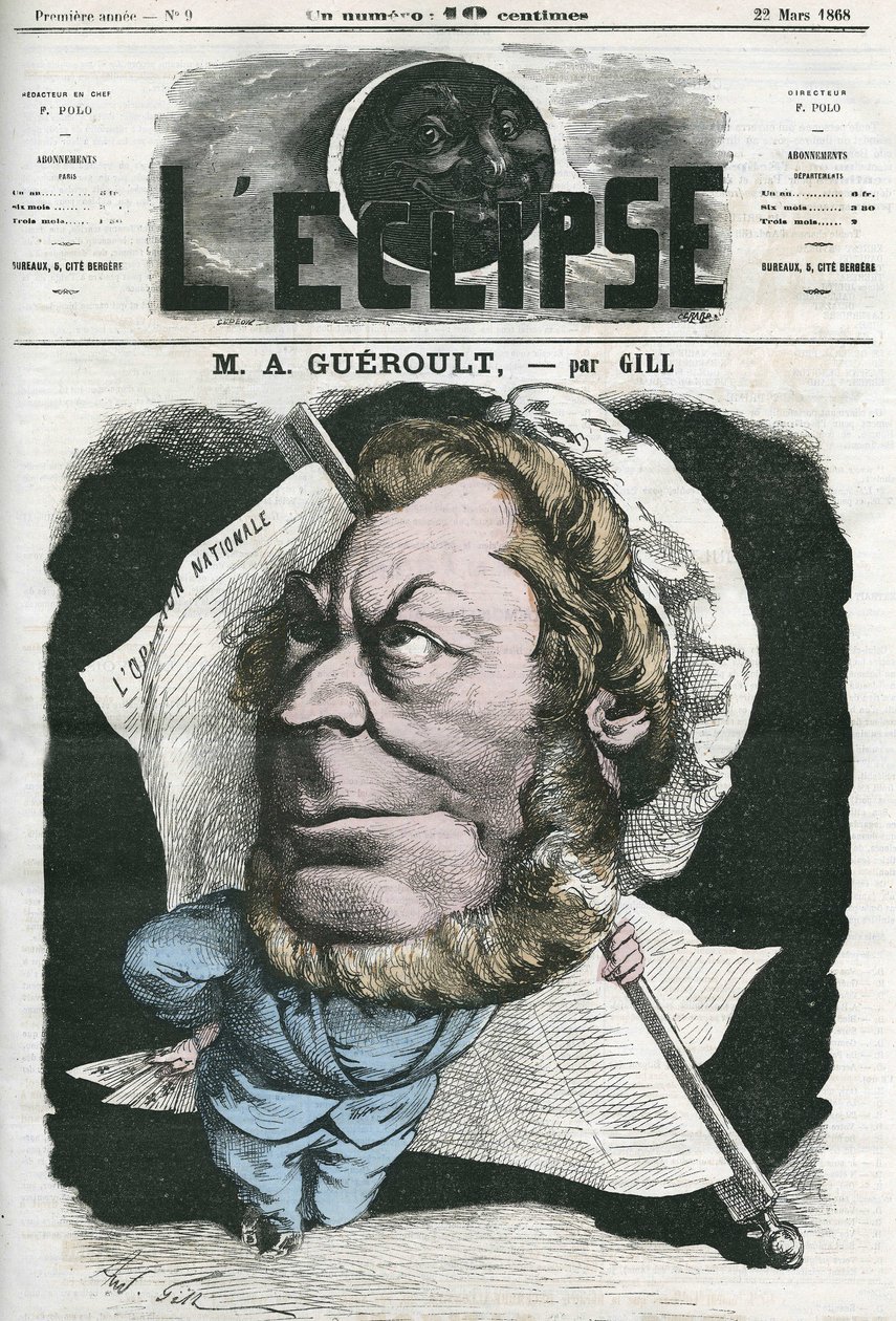 Adolphe Georges Gueroult (1810-1872), jornalista francês Saint-Simonians. Capa em "L