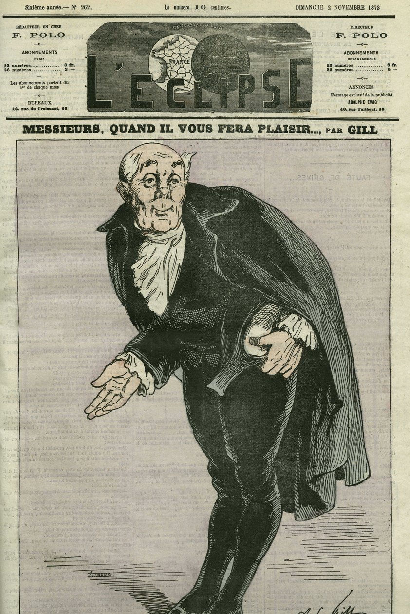 Desenho animado "Cavalheiros, quando vos agradar..." Capa em "L