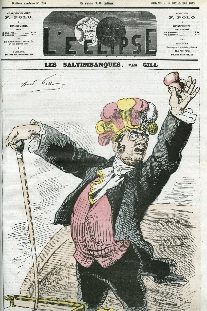Desenho animado "The Saltimbanks", "rip! Não lutes! ", série sobre charlatães. Capa em "L