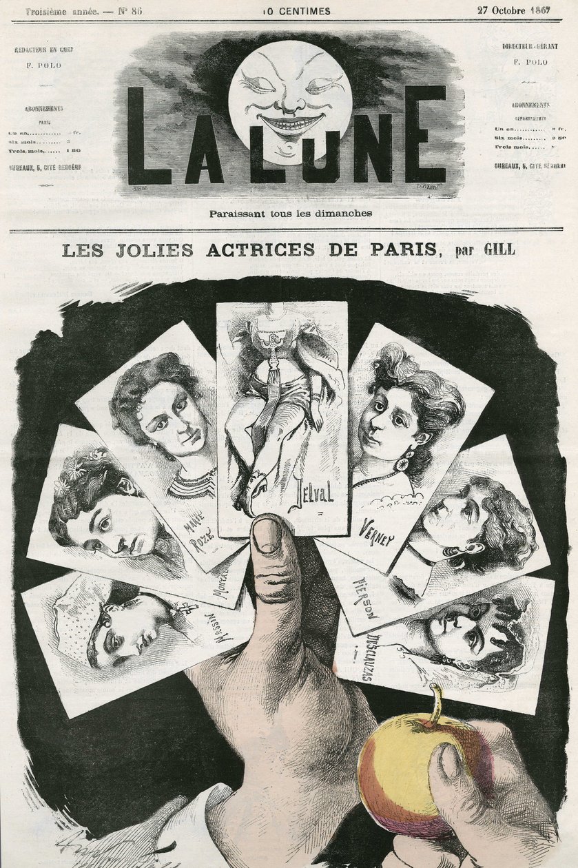 Cartoon de Gill, em "La Lune", 27 de outubro de Andre Gill