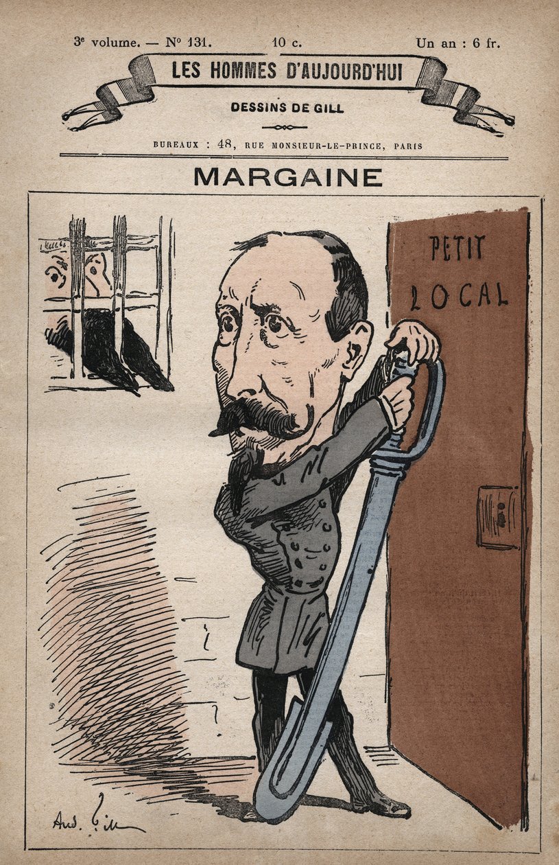 Desenho animado de Camille Henri Margaine 1829-1893 de 