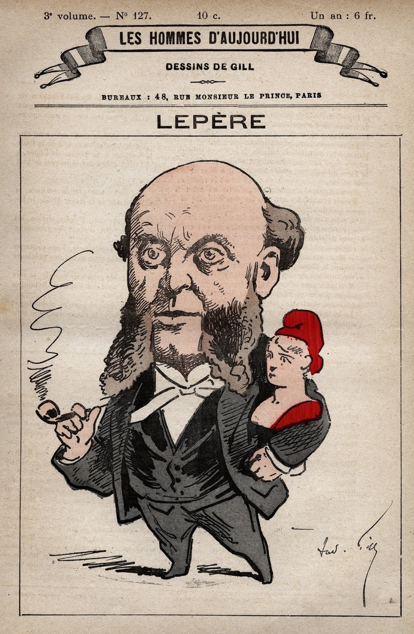 Desenho animado de Charles Lepere 1823-1885 de 