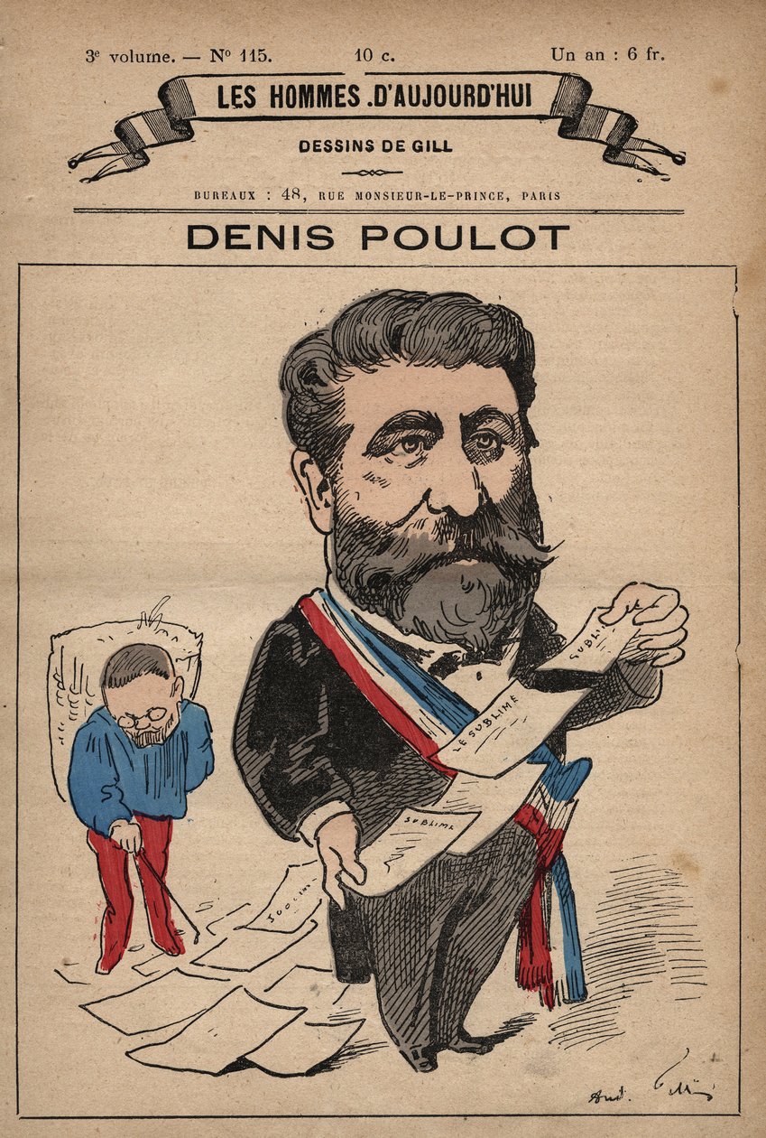 Desenho animado de Denis Poulot 1832-1905 de 
