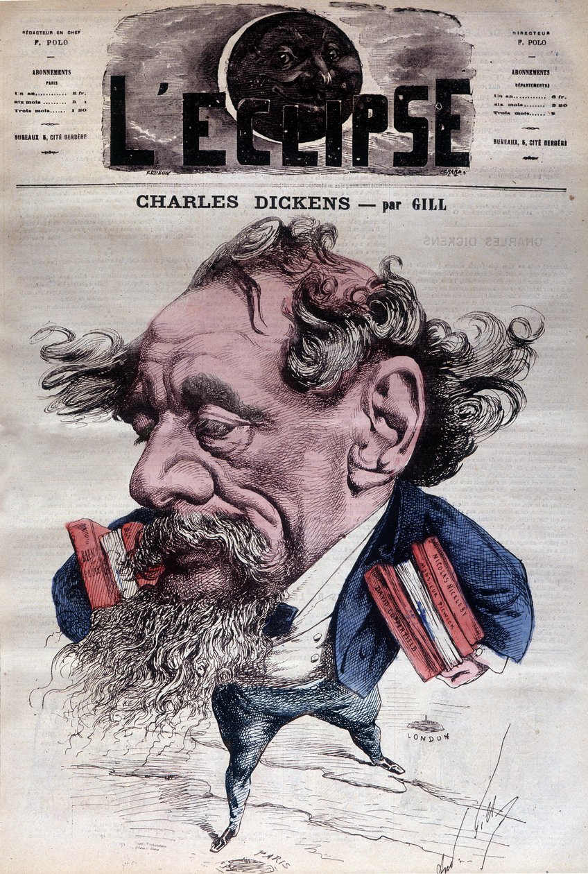Charles Dickens - por Gill em "L
