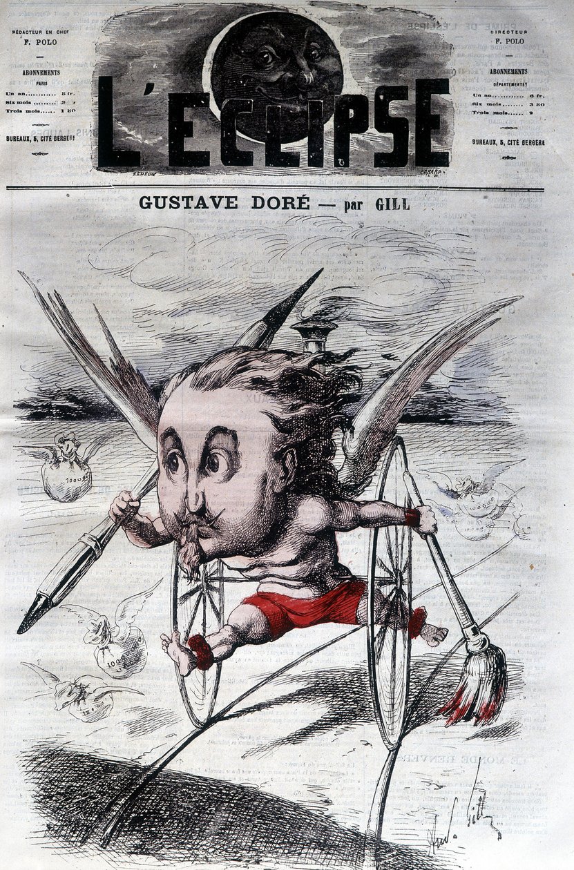 Gustave Doré. Desenhista e pintor francês (1832 a 1883). Desenho animado DeGill. O eclipse. de Andre Gill