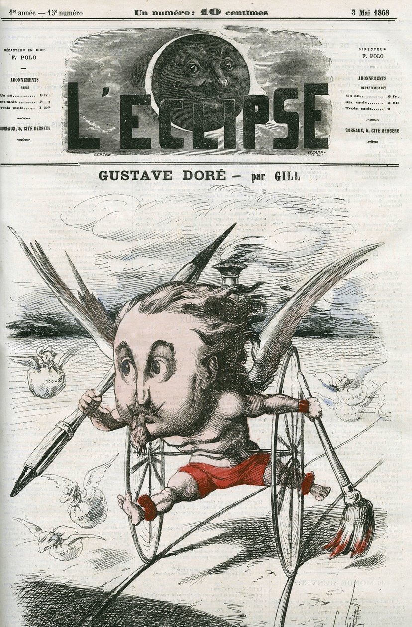 Gustave Dore (1832-1883), pintor, ilustrador e cartoonista francês. Capa em "L