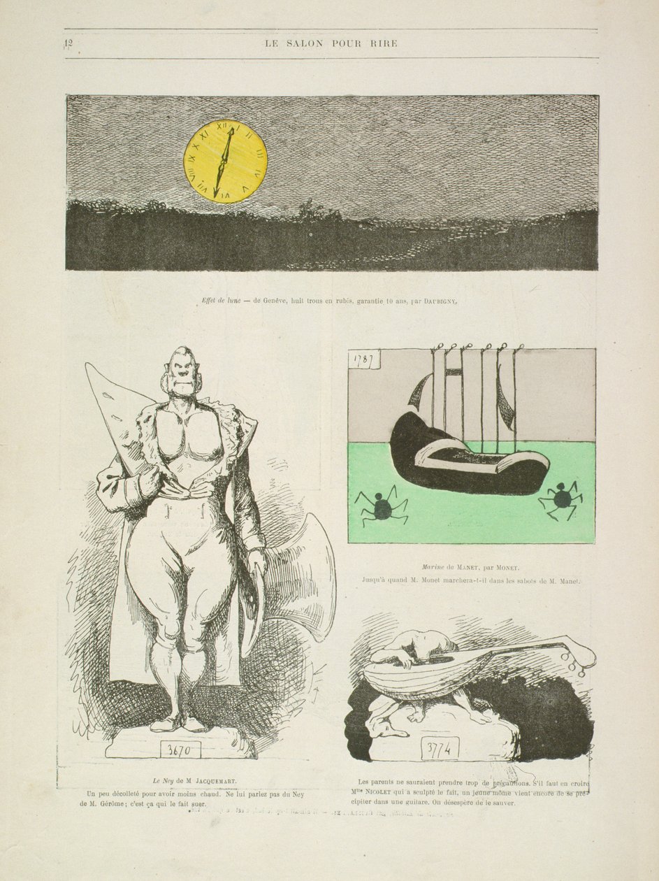 "A sala de estar para rir", da Gill-Revue, 1868 de Andre Gill