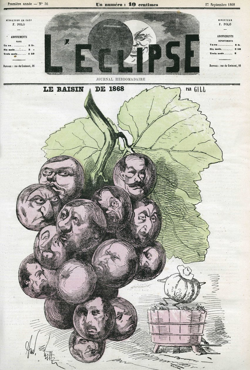 A Uva de 1868, evocação de uma colheita excepcional. Capa em "L