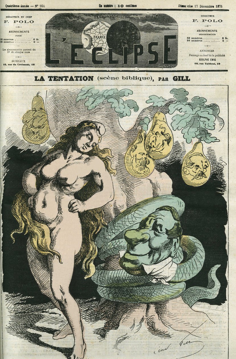 A tentação, a República-Espanha tentada pela Serpente de Orleães. Capa em "L