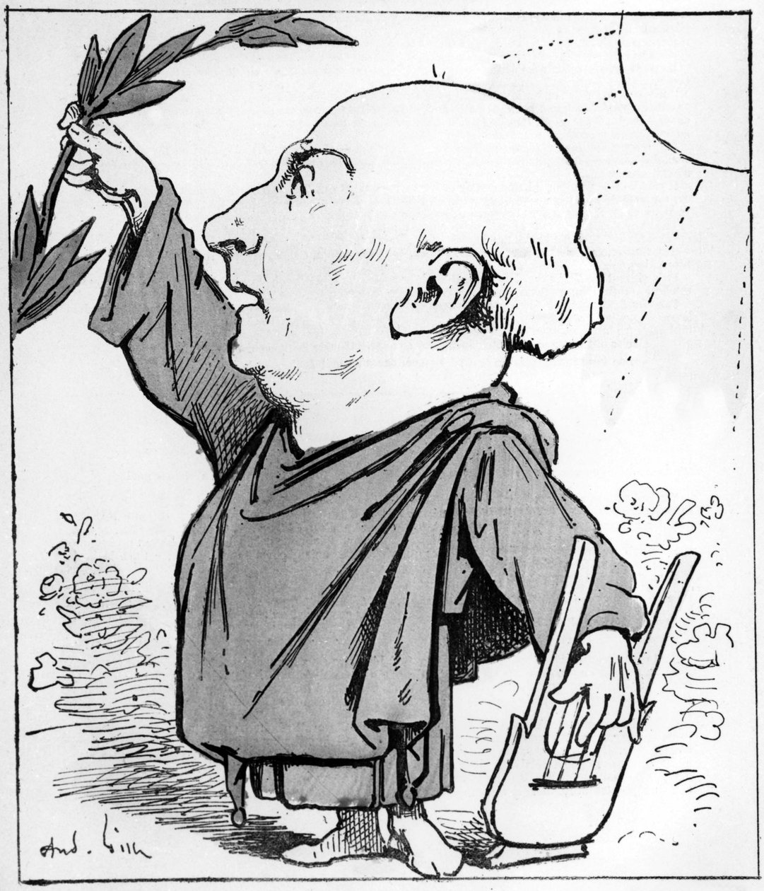 Theodore de Banville (1823-1891) Escritor francês de Andre Gill
