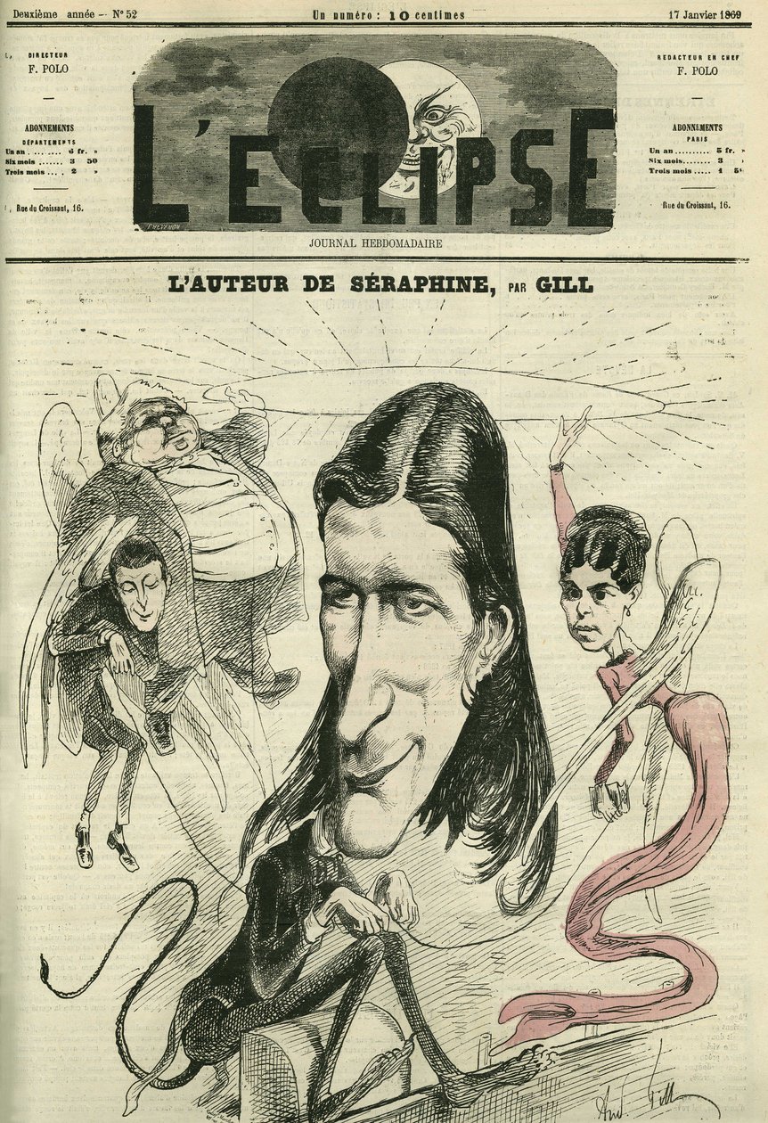 Victorien Sardou (1831-1908), dramaturgo francês. Capa em "L