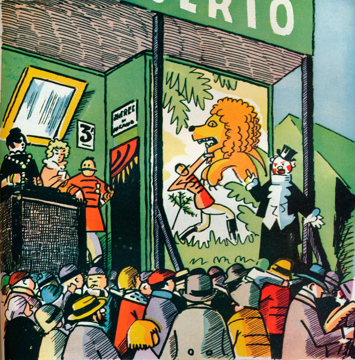 Ilustração de Andre Helle de Fables de la Fountaine, 1922, 1929 de Andre Helle