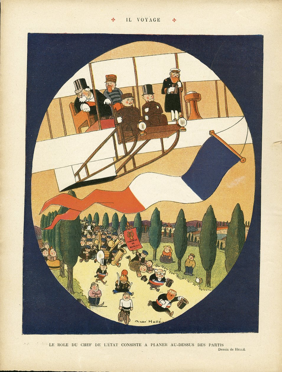 Ilustração de André Helle (1875-1945) em Le Rire de Andre Helle