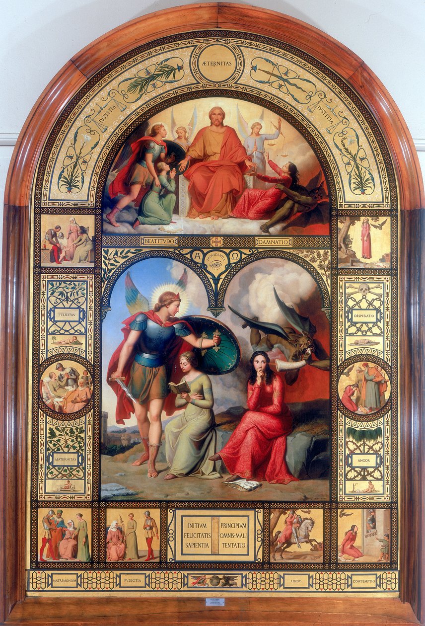Bem e o mal, século XIX de Andre Jacques Victor Orsel