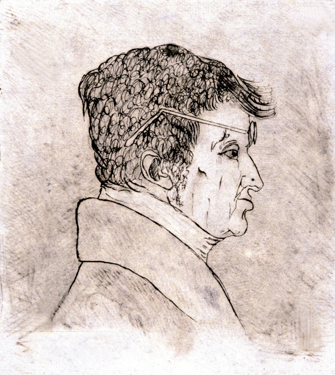 Andre Marie Ampere, auto-retrato c. 1805-1810 (desenho) de Andre Marie Ampere