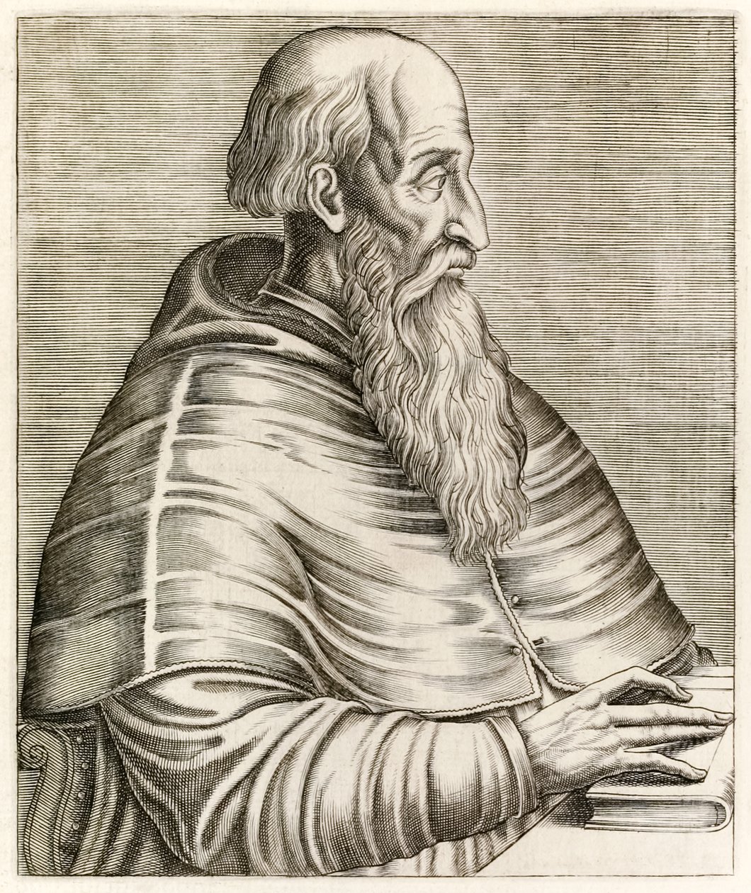 Pietro Bembo, de Retratos verdadeiros  de André Thévet (1516-1590) publicado em 1584 de Andre Thevet