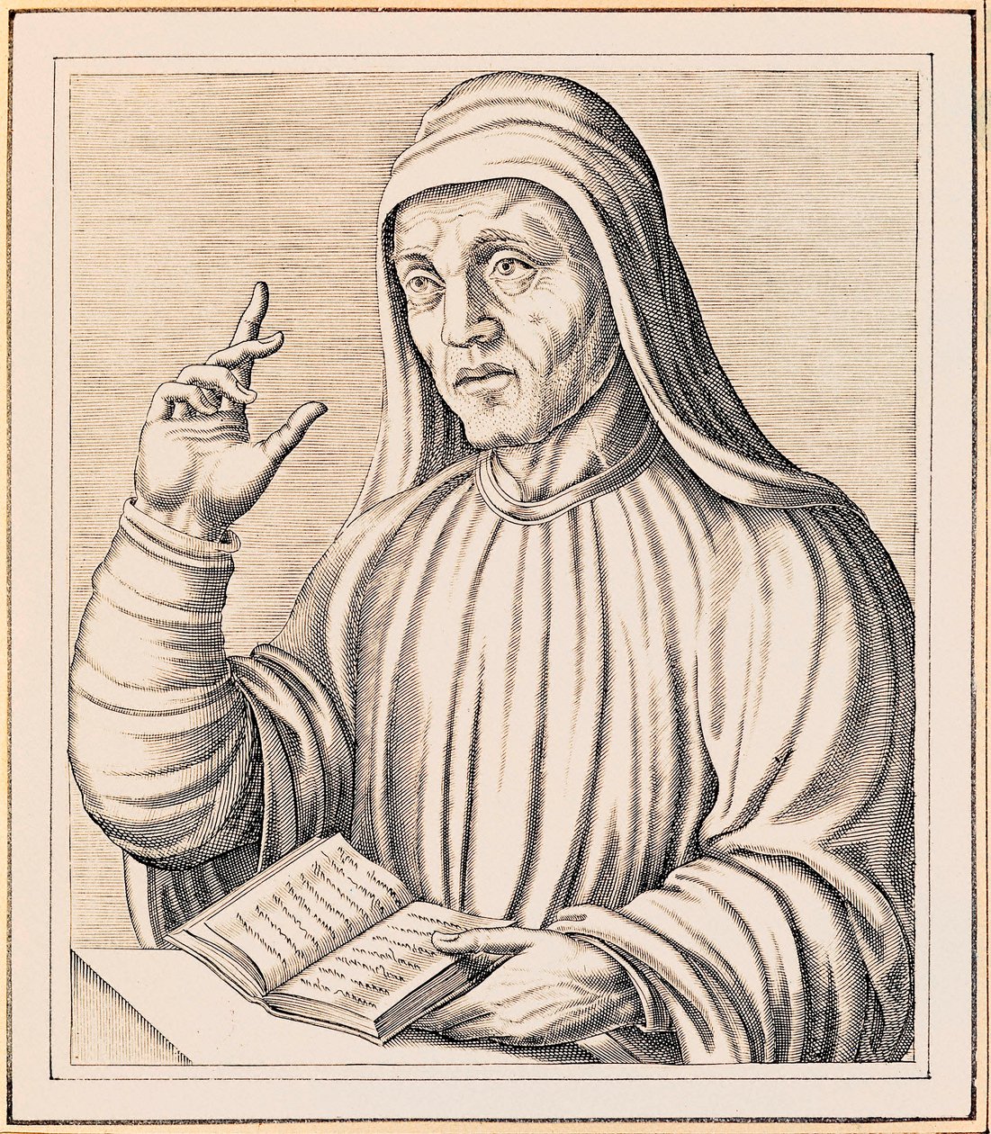 Retrato de Alcuin de Andre Thevet