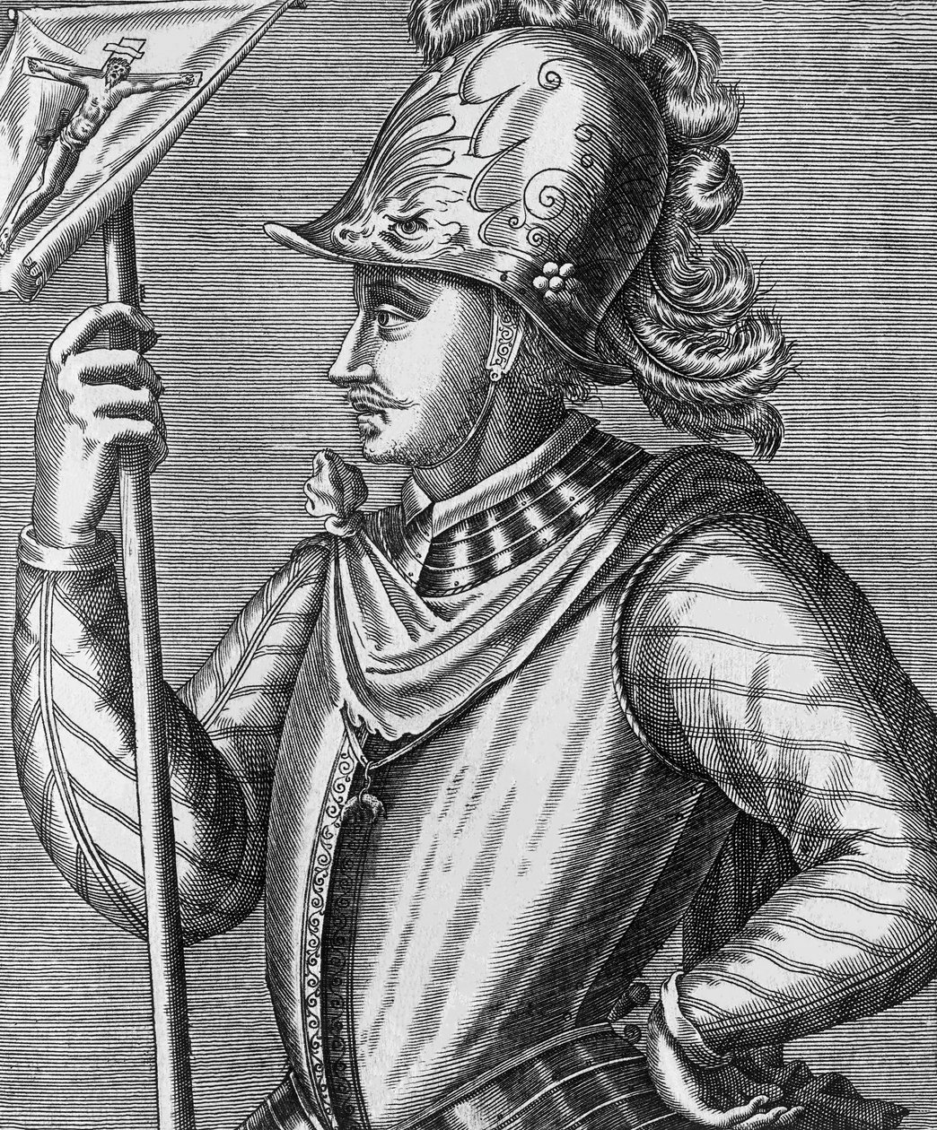 Retrato de Dom João da Áustria (1547-1578), líder espanhol, filho de Carlos V de Andre Thevet