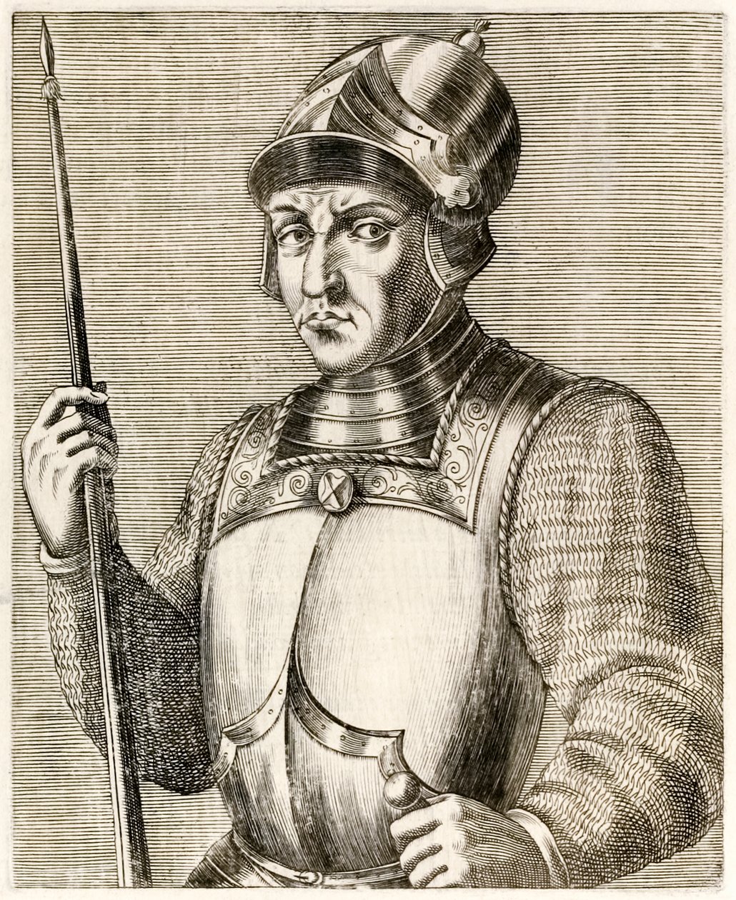 Guilherme, o Conquistador, primeiro rei normando da Inglaterra, de True Portraits, de André Thévet, publicado em 1584 de Andre Thevet