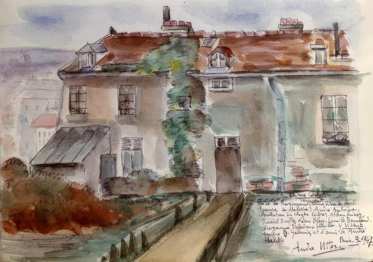 Paris, Casa 12 Rue Cortot de Andre Utter