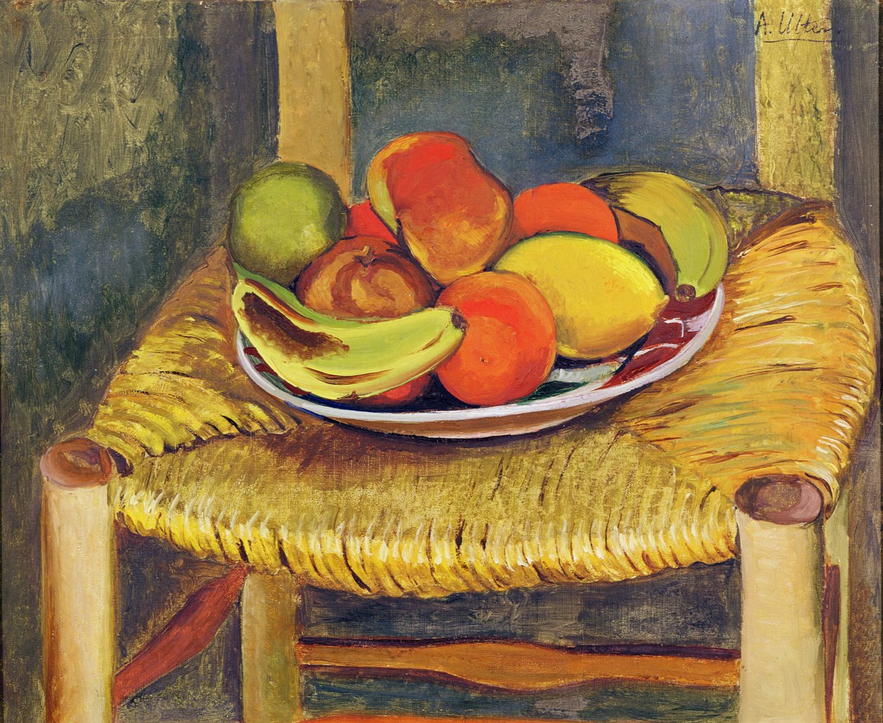 Natureza morta com banquinho (óleo sobre tela) de Andre Utter