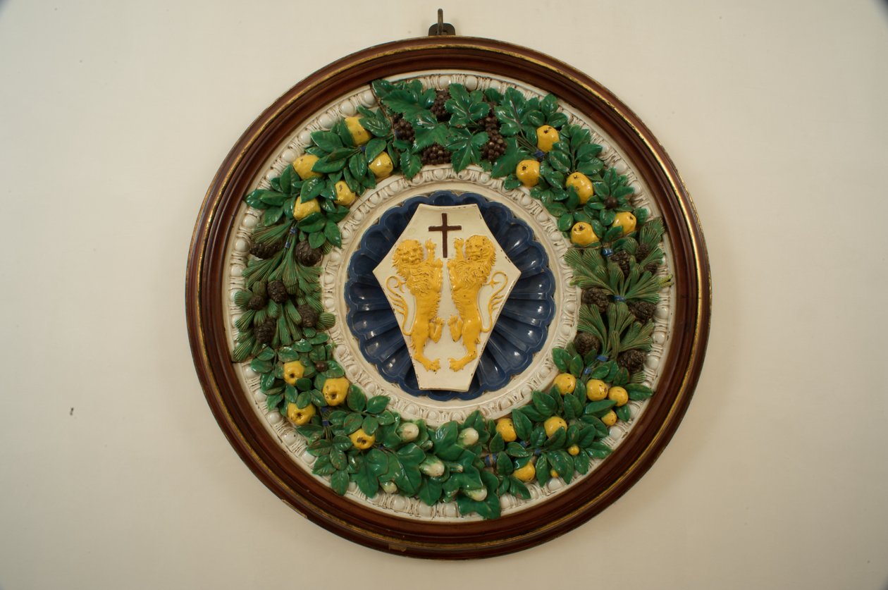 Insígnia do Lotteringhi (mídia mista) de Andrea and Luca Della Robbia