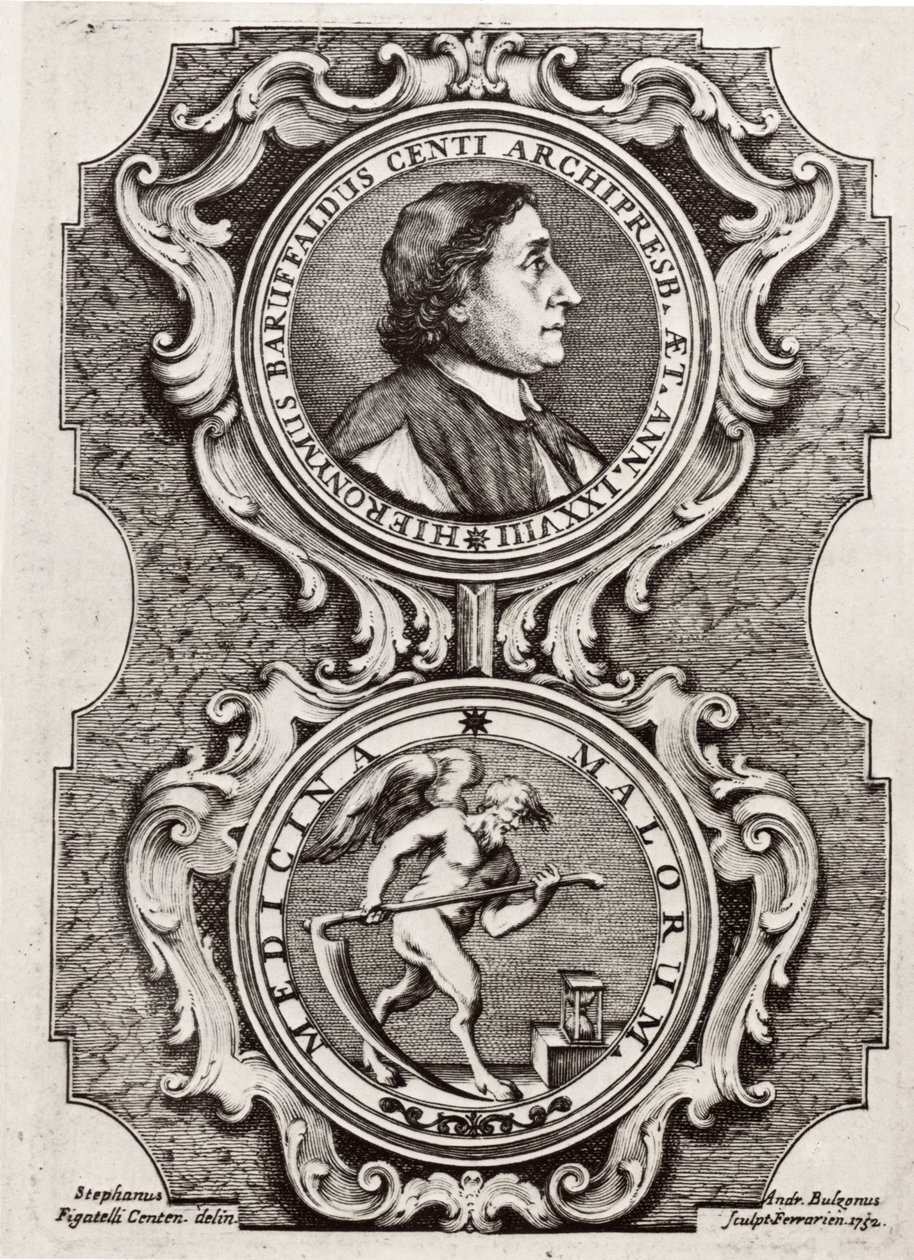 Retrato de Girolamo Baruffaldi de Andrea Bolzoni
