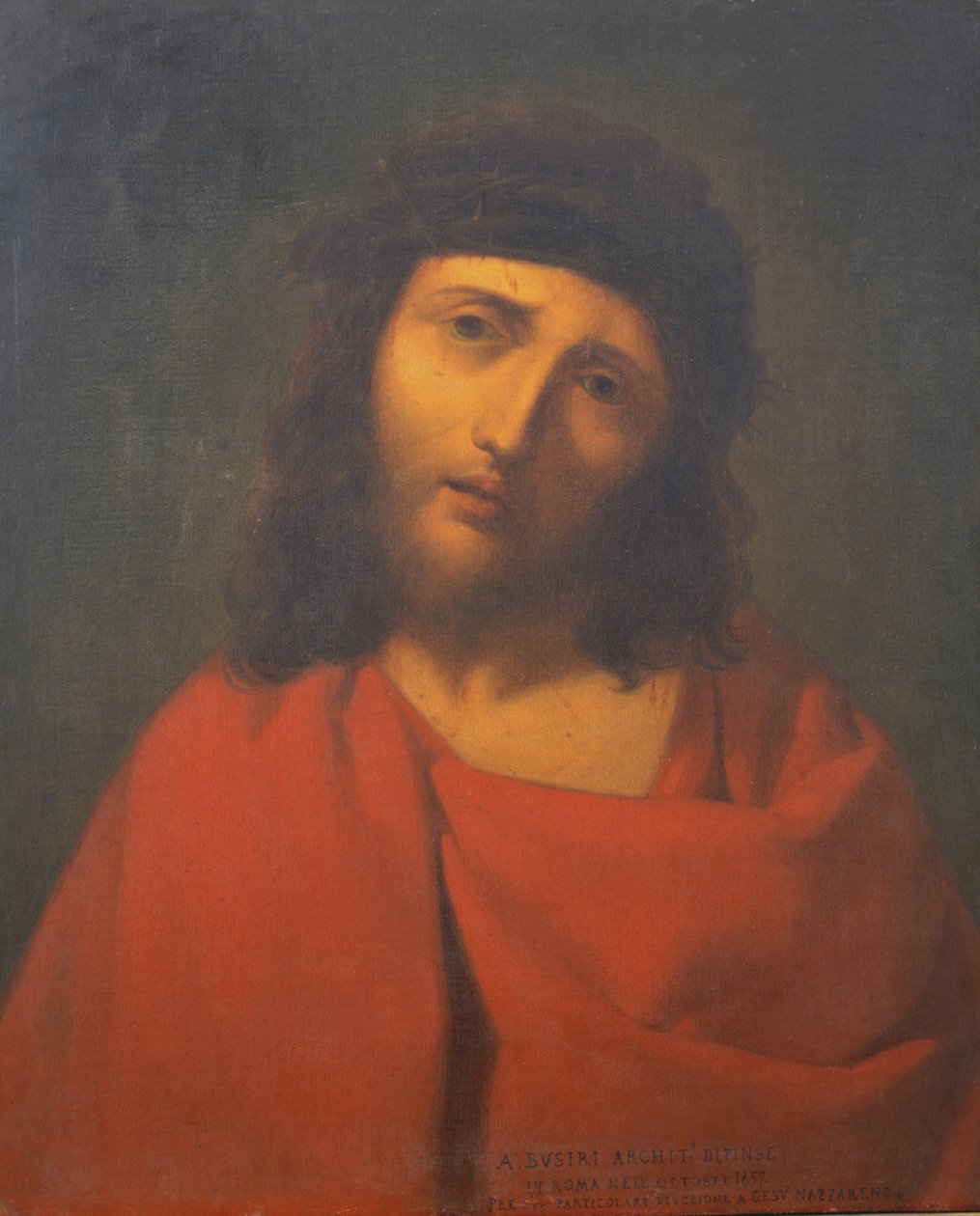 Jesus Cristo com a coroa de espinhos de Andrea Busiri Vici