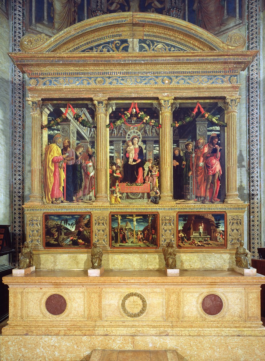 Retábulo de São Zeno de Verona, 1456-60 de Andrea Mantegna