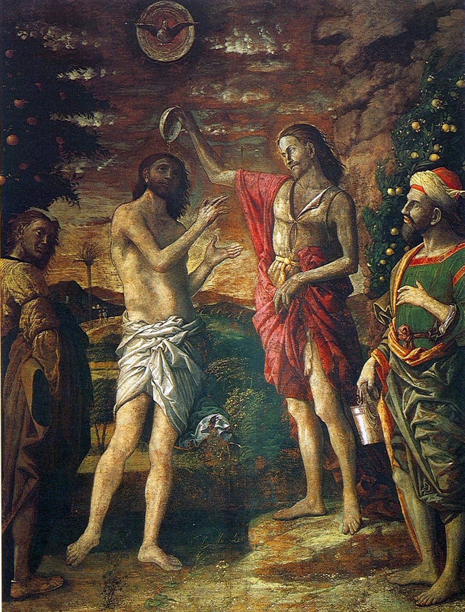 Batismo de Cristo de Andrea Mantegna