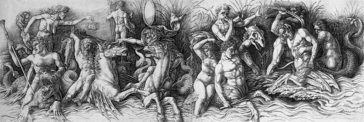Batalha dos Deuses do Mar de Andrea Mantegna