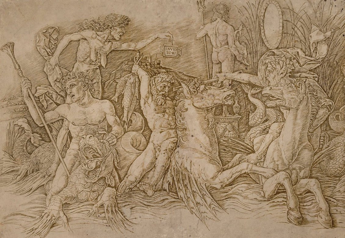Batalha dos Deuses do Mar de Andrea Mantegna