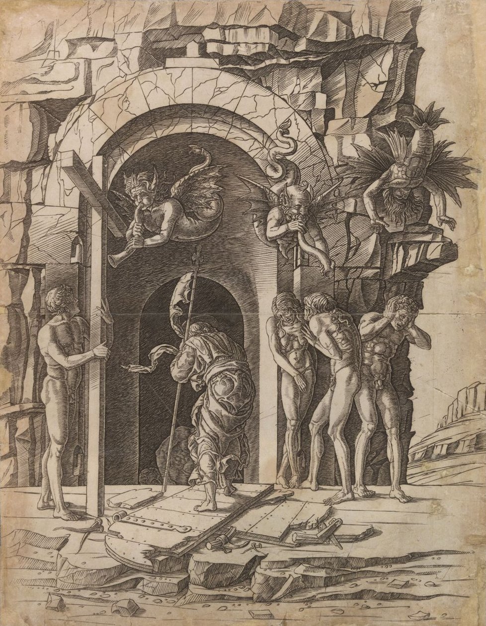 Descida de Cristo ao Limbo de Andrea Mantegna