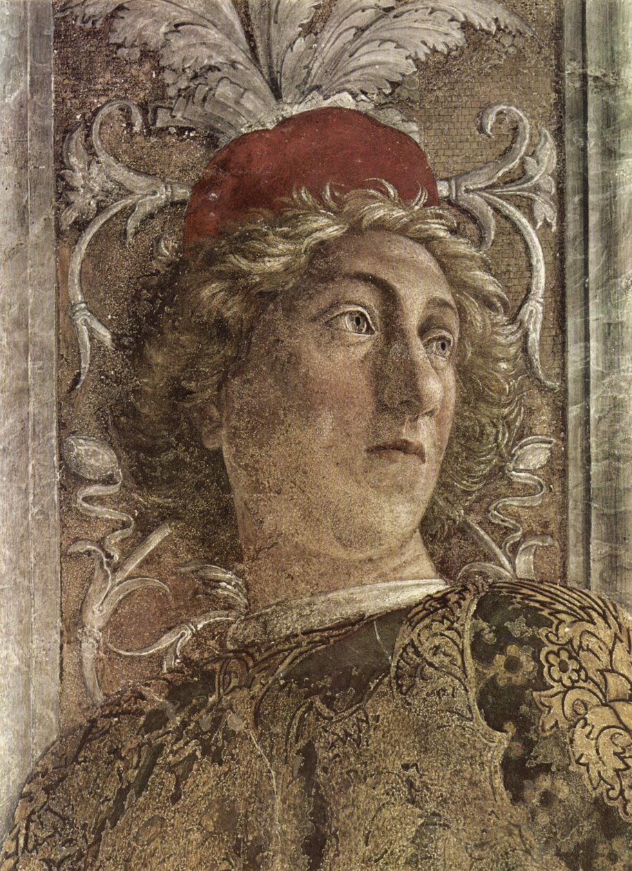 Freskenzyklus in der Câmara degli Sposi im Palazzo Ducale em Mântua, Szene de Andrea Mantegna