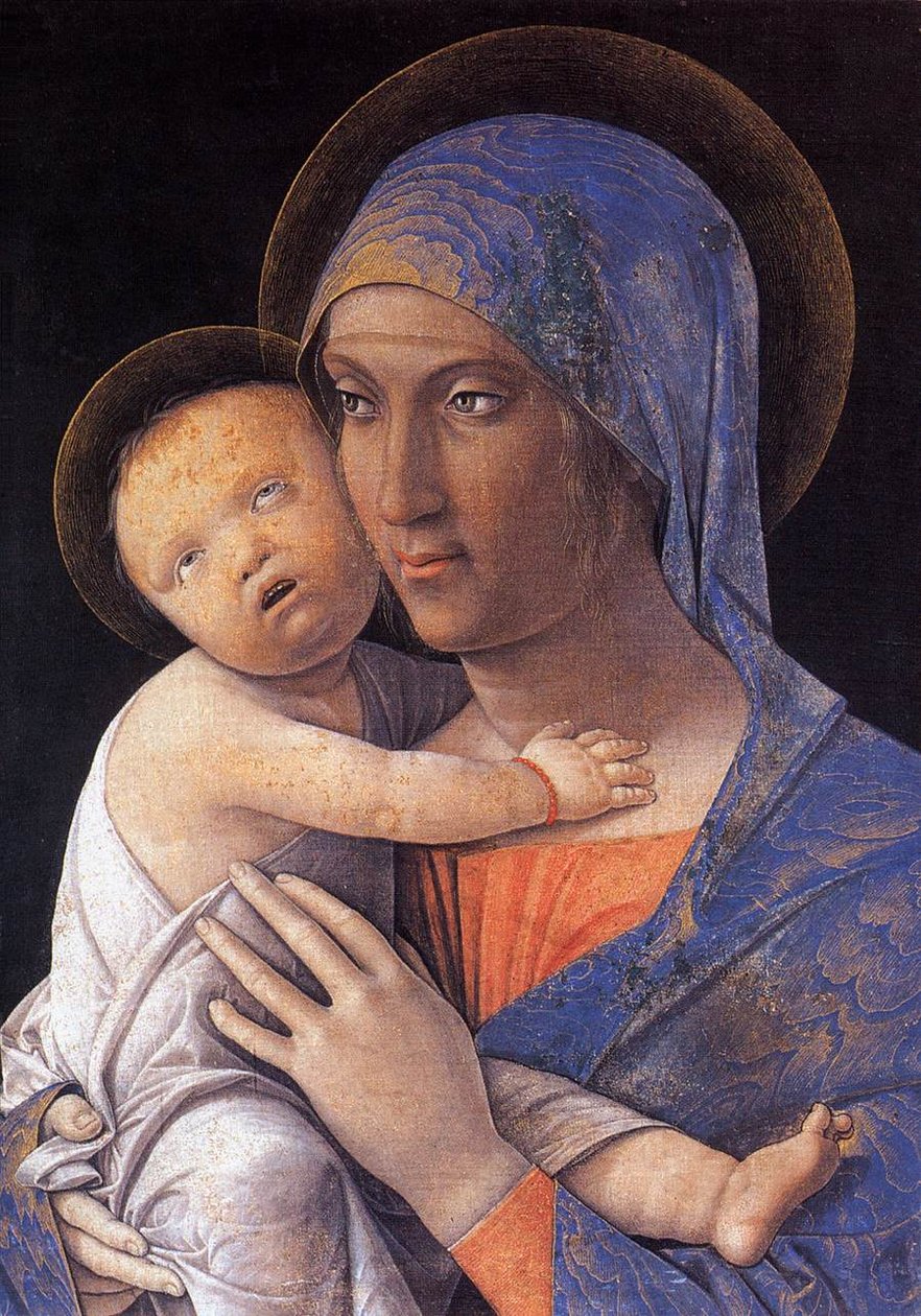 Madonna e criança de Andrea Mantegna