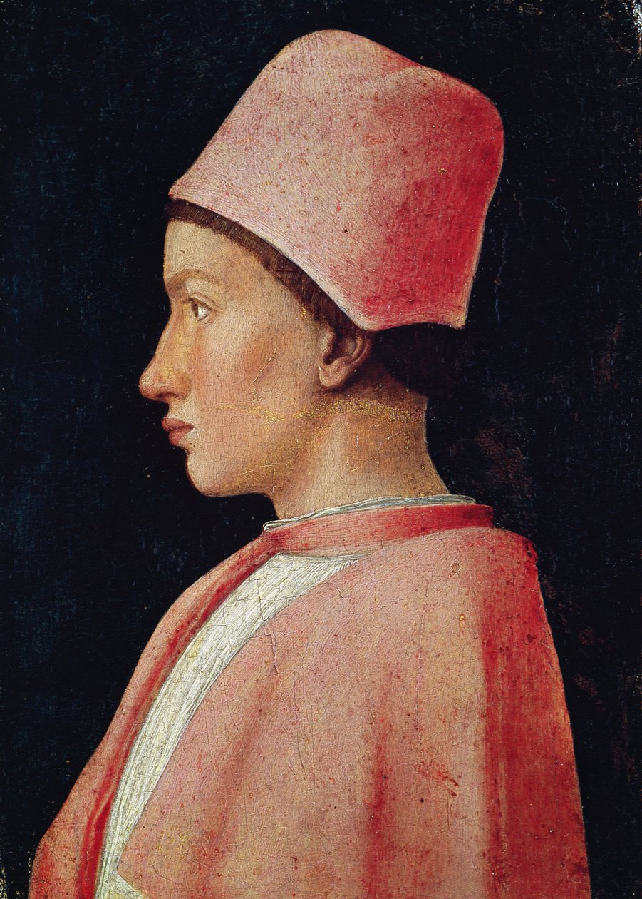 Retrato de Francesco Gonzaga II quando menino, 1461 de Andrea Mantegna