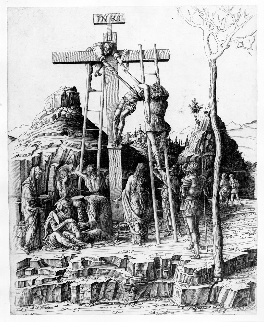 A descida da cruz de Andrea Mantegna