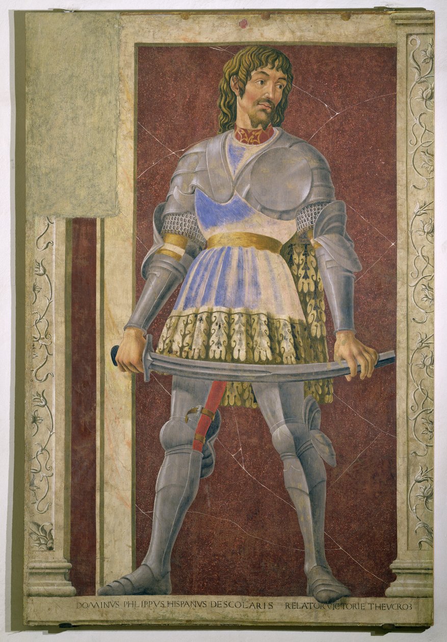 Pippo Spano (1369-1426) da série Villa Cadeucci de homens e mulheres famosos, c.1450 de Andrea del Castagno