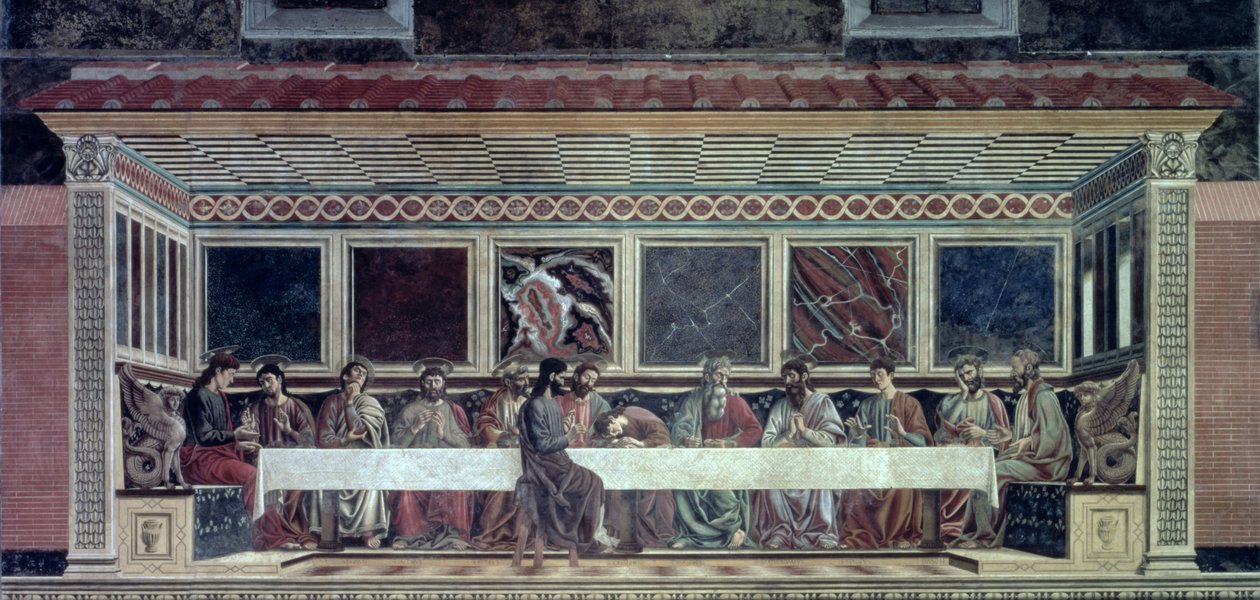 A Última Ceia, c.1447 de Andrea del Castagno