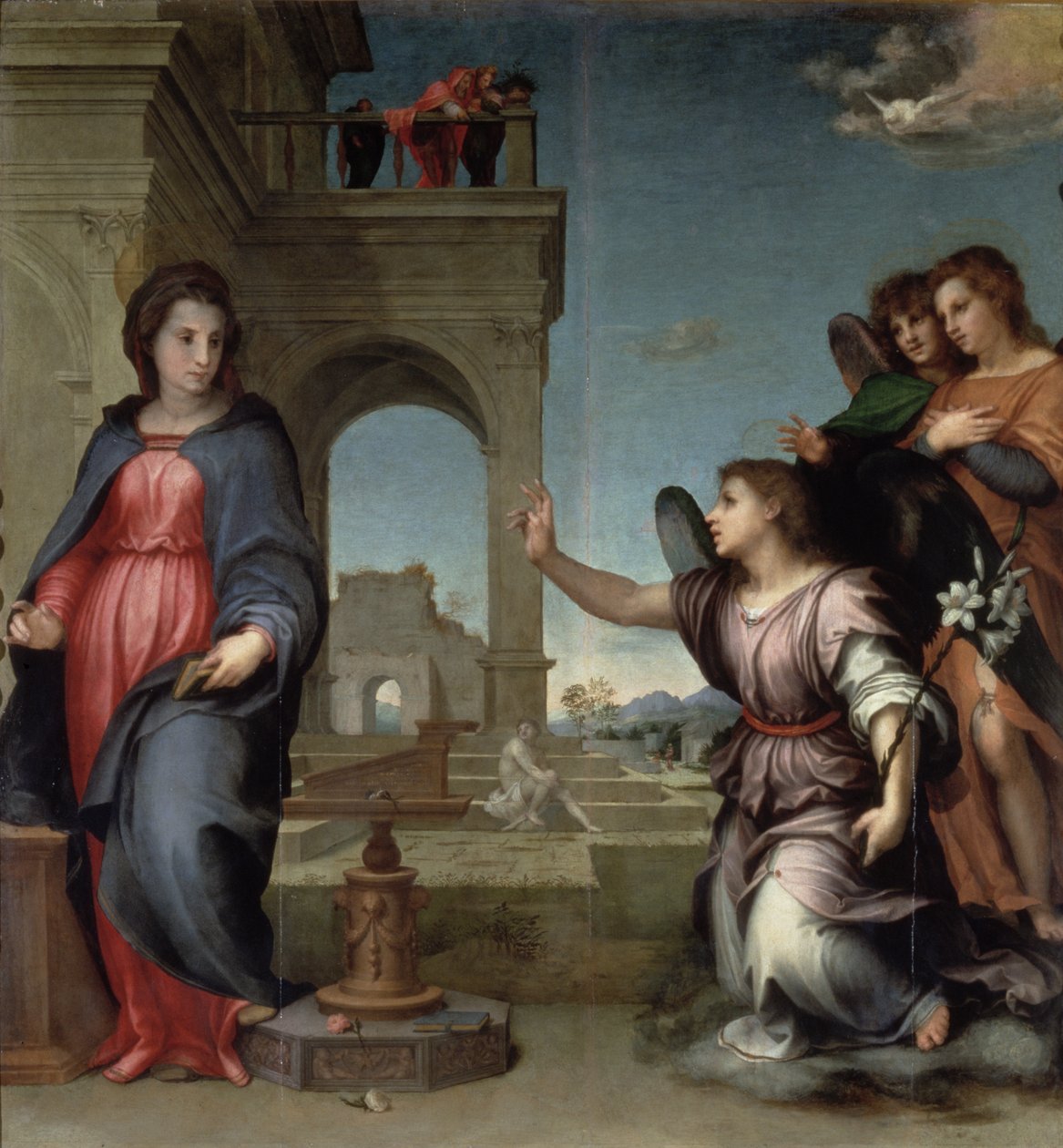 Anunciação, 1512 (painel) de Andrea del Sarto