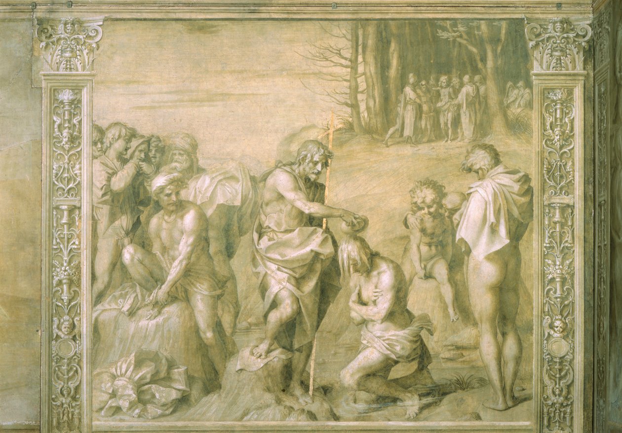 Batismo do povo de Andrea del Sarto