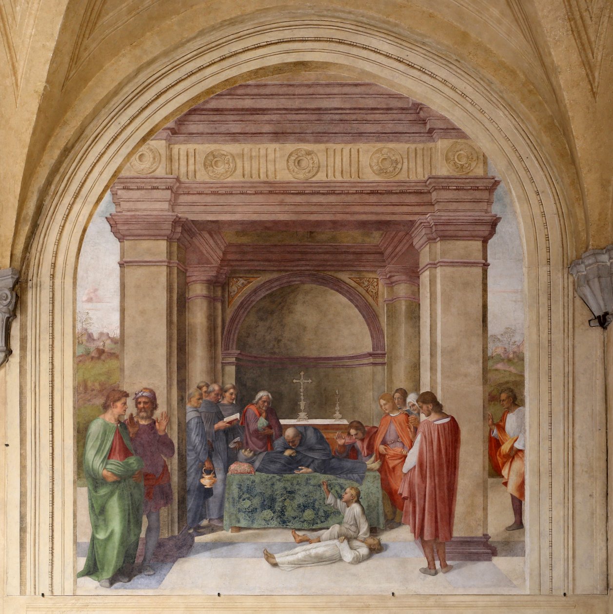 Morte de São Filipe Benizi e ressurreição de uma criança de Andrea del Sarto