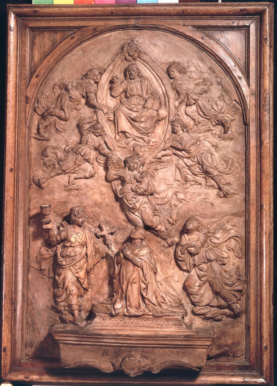 Esboço para o Cenotáfio de Forteguerri (madeira) de Andrea del Verrocchio