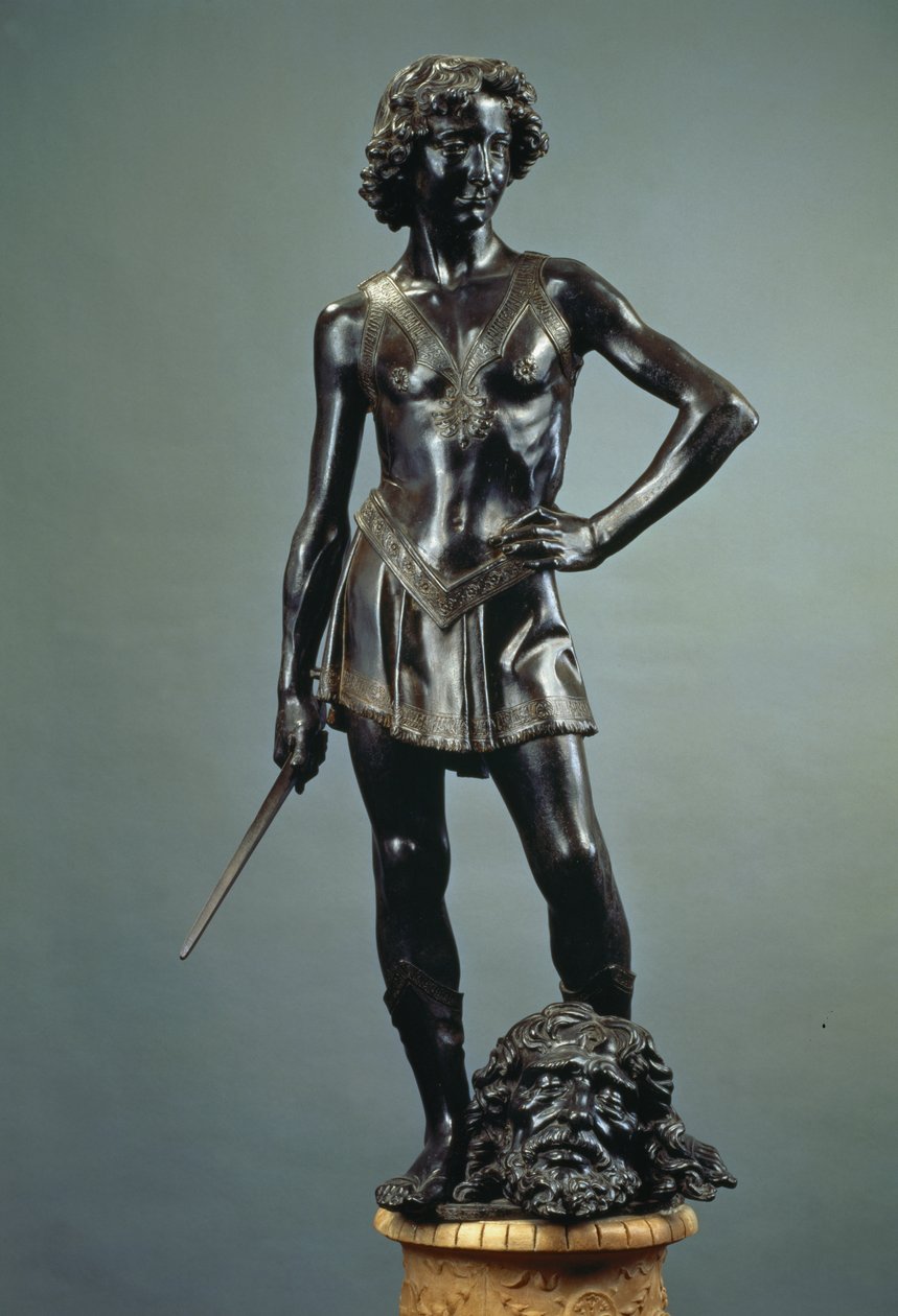 David, c.1470 (bronze) (veja também 220043) de Andrea del Verrocchio